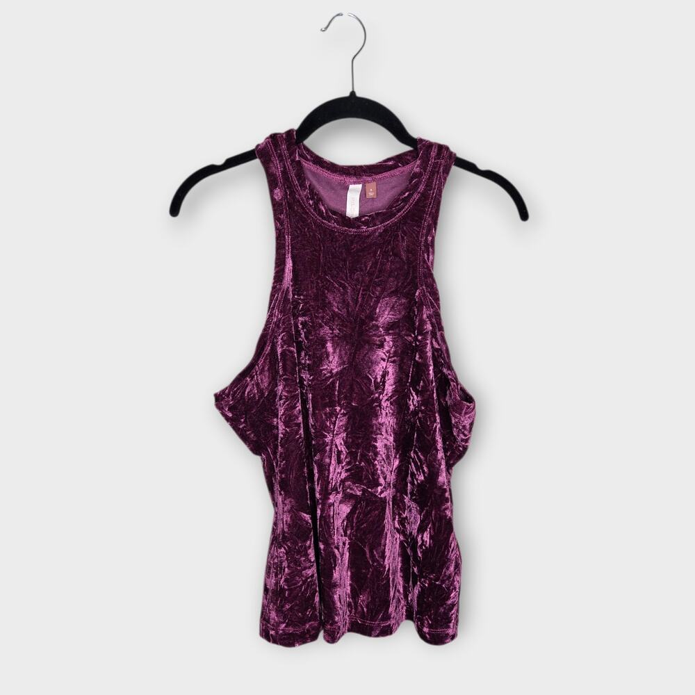 NEW Pilcro Raspberry Velvet Racerback Tank Anthropologie Women's Small - Picture 2 of 9